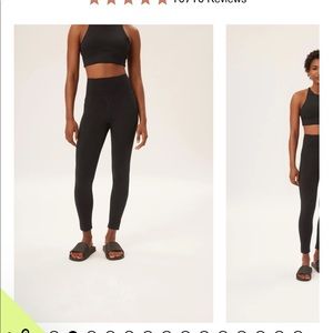 Charcoal gray girlfriend collective compressive high-rise leggings